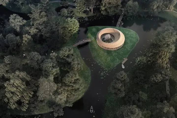 BIM建筑|Sanderumgaard花园凉亭，北欧古老与日式禅意风格的混合 / Squareone