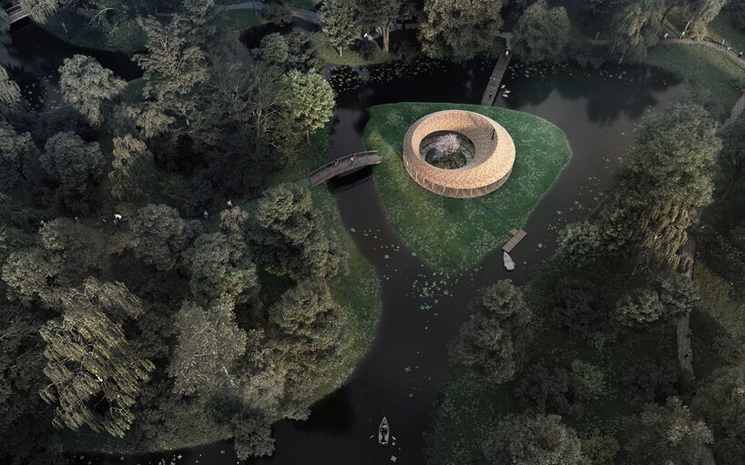 BIM建筑|Sanderumgaard花园凉亭，北欧古老与日式禅意风格的混合 / Squareone