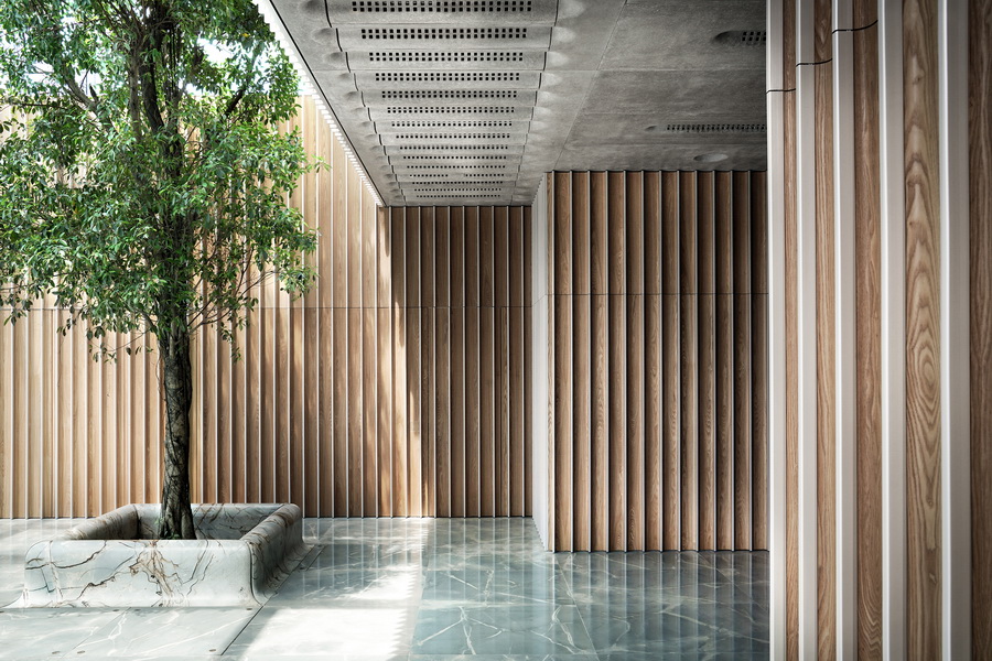 BIM建筑|光影之画——港丰发展总部 / 设计集人