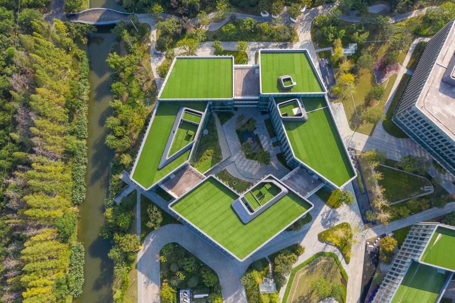 BIM建筑|南京生态科技岛新纬壹科技园区 / NBBJ