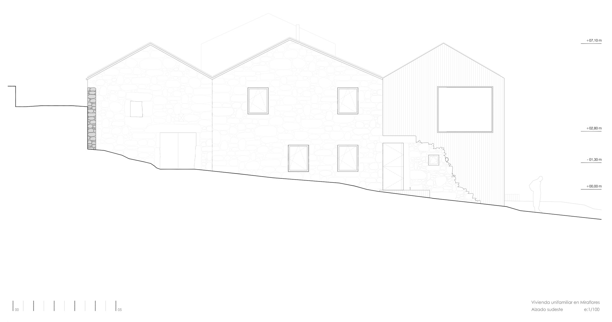 BIM建筑|混凝土和石头的碰撞 | 西班牙米拉弗洛雷斯住宅修复