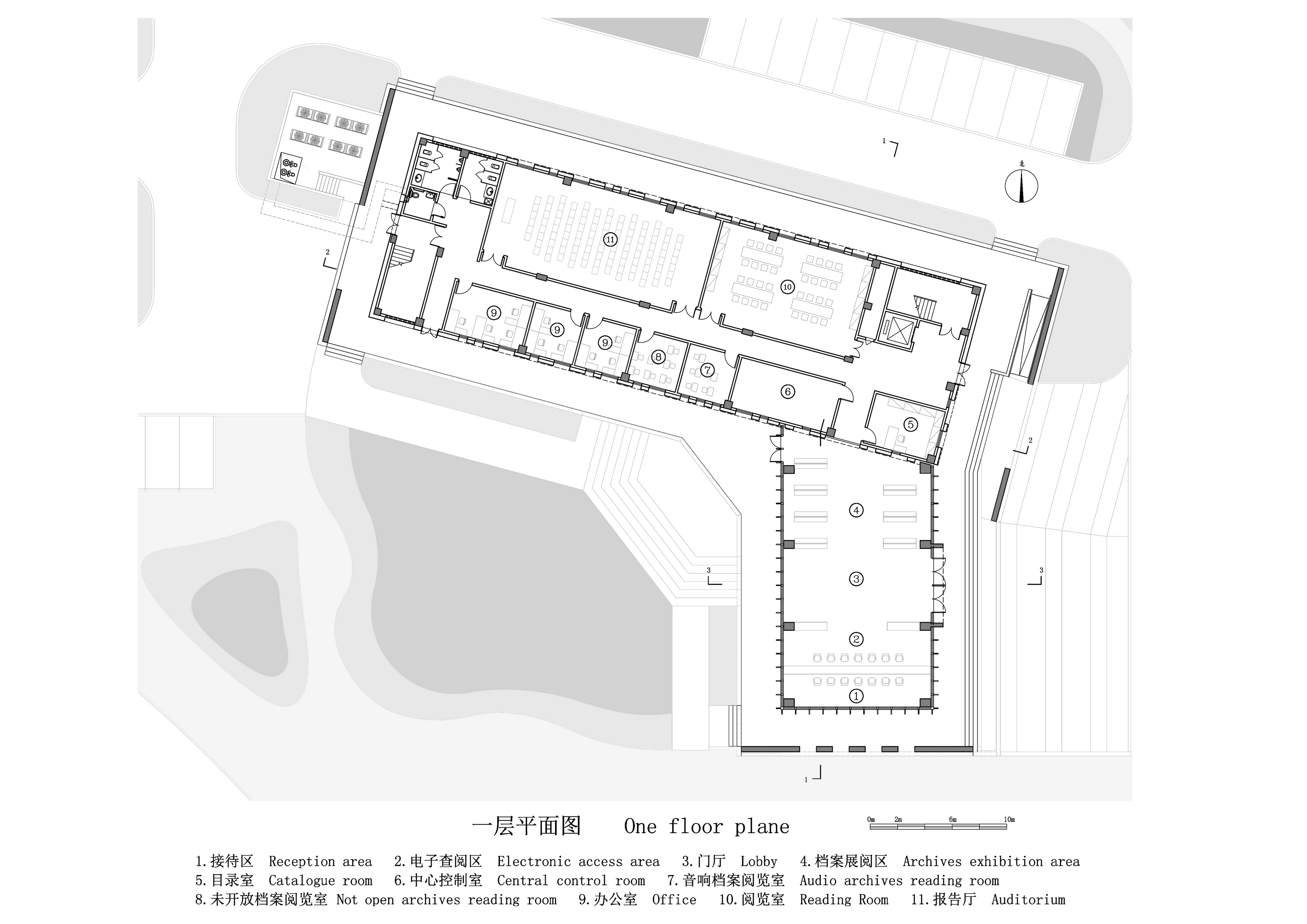 BIM建筑|广西贺州市.平桂档案馆——简洁至上 / 广西中盛建筑设计有限公司