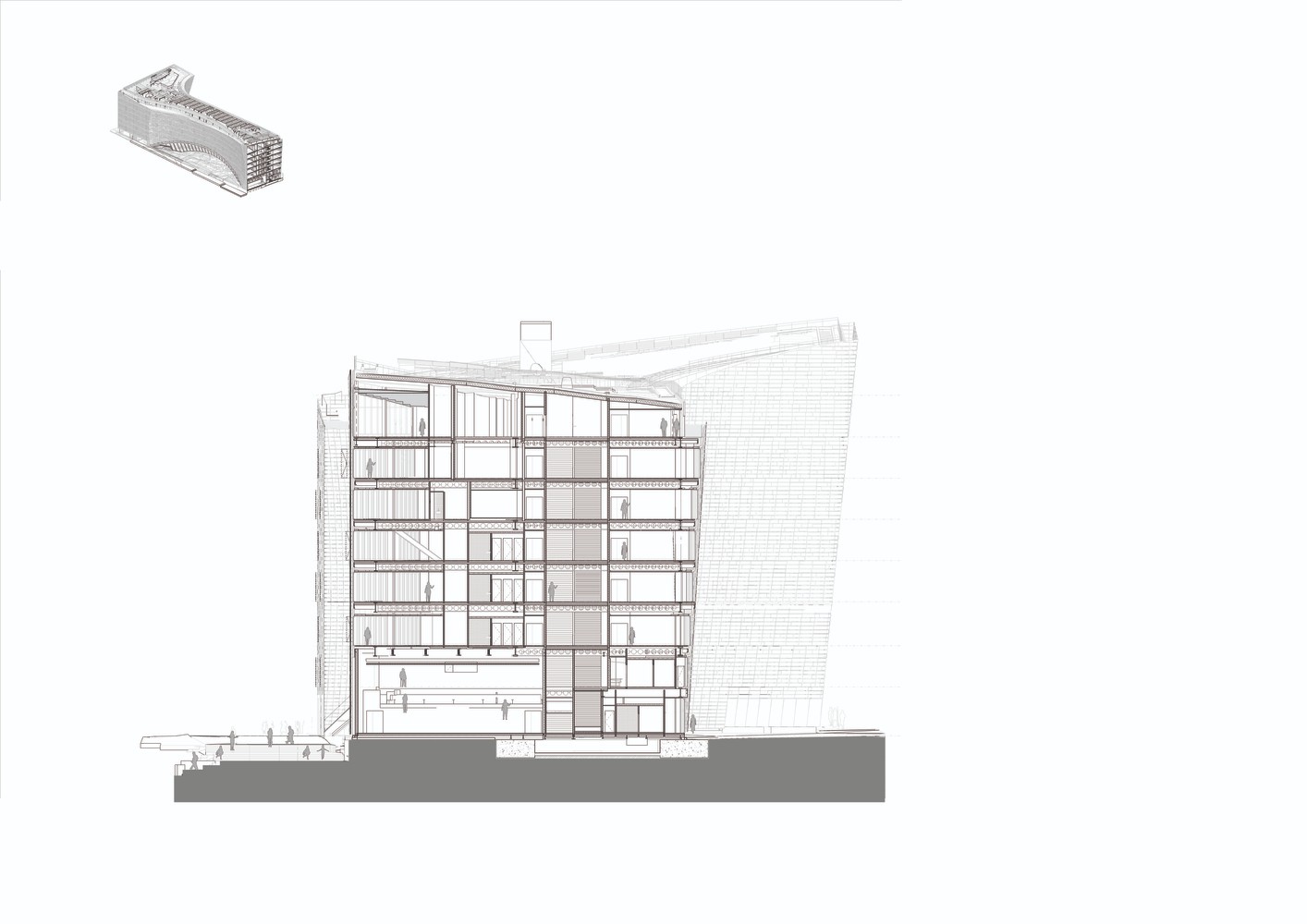 BIM建筑|挪威事务所Snøhetta将雪一般的建筑搬到了巴黎 | 世界报巴黎总部