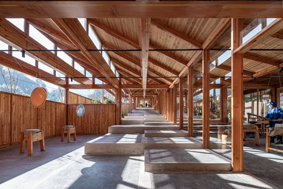 BIM建筑|DnA工作室在中国山区建造木材豆腐厂