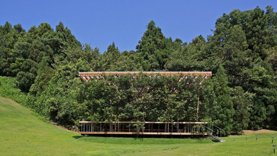 BIM建筑|APL为日本的露天剧场设计树木掩映的门厅