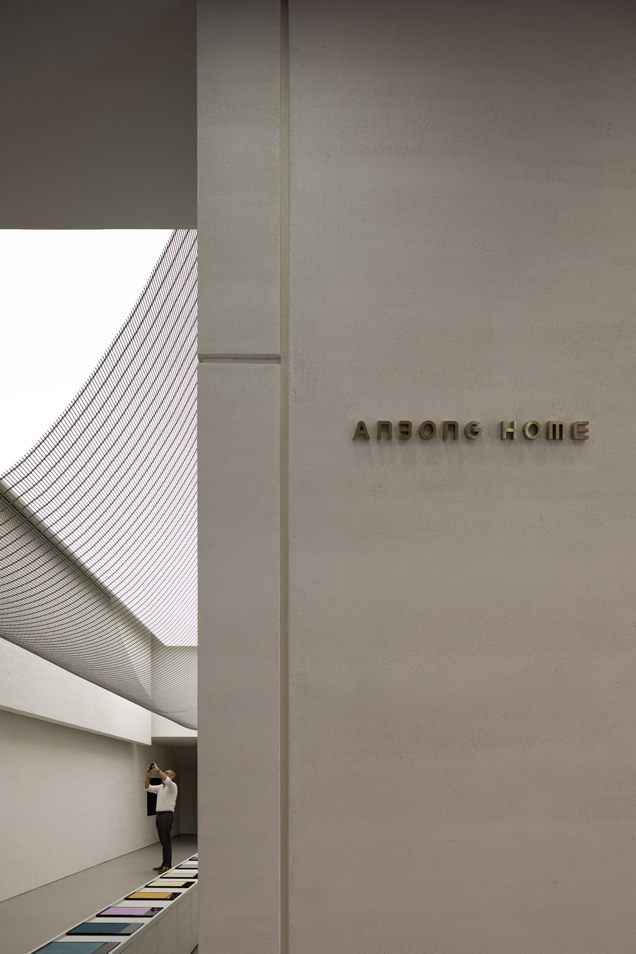 BIM建筑|ANBONG HOME 艺术涂料展厅 / 艾克建筑设计