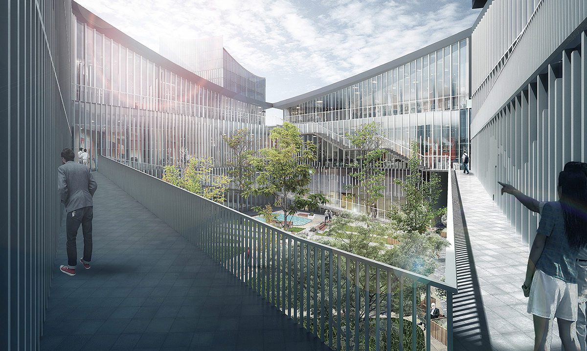 BIM建筑|衢州智慧新城综合体项目方案“连绵山水” / 零壹城市建筑事务所