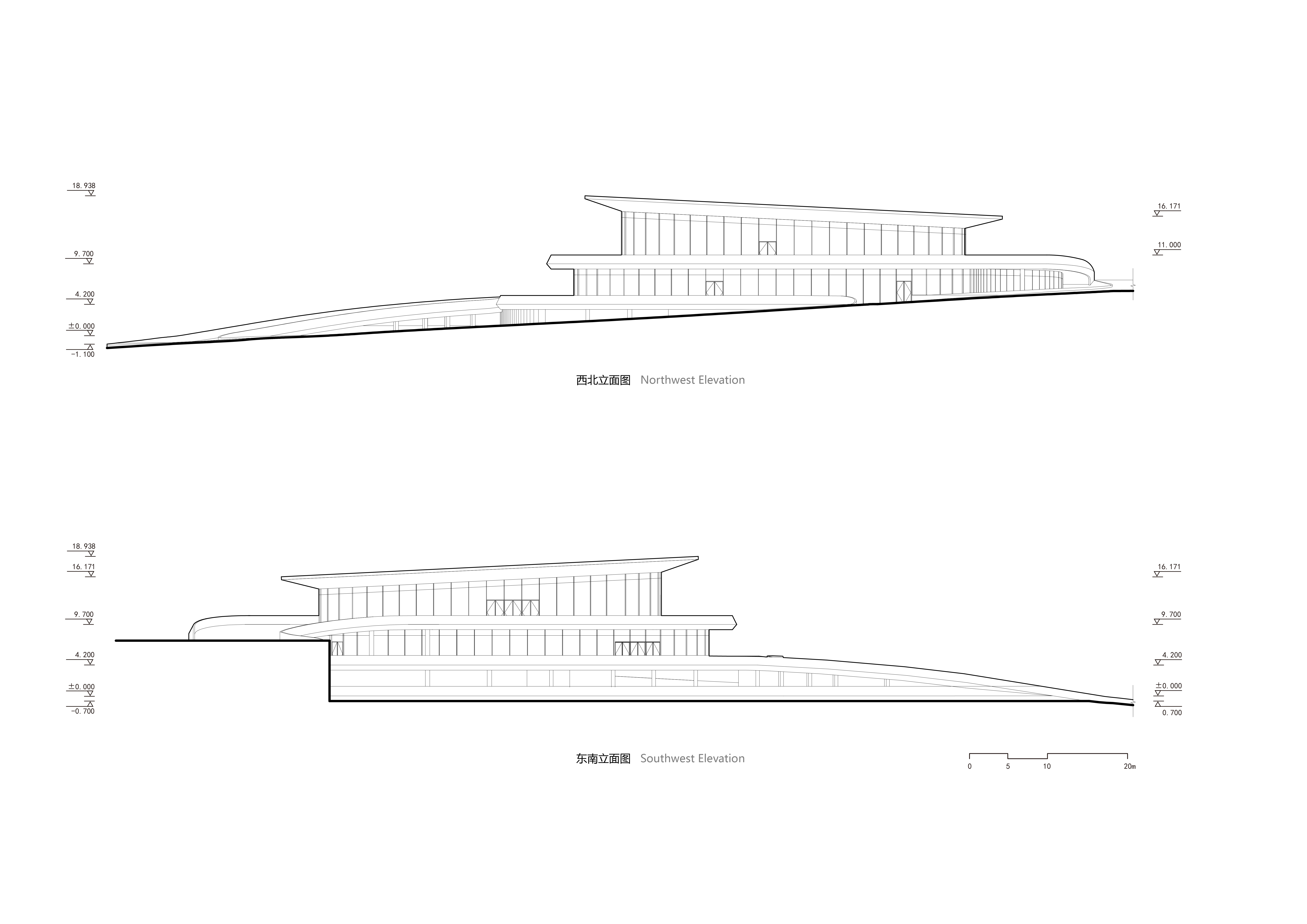 BIM建筑|“融于自然，地景之上”——江西虔心小镇展厅设计 / GWP Architects