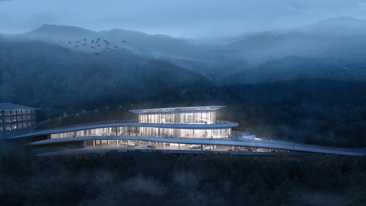 BIM建筑|“融于自然，地景之上”——江西虔心小镇展厅设计 / GWP Architects