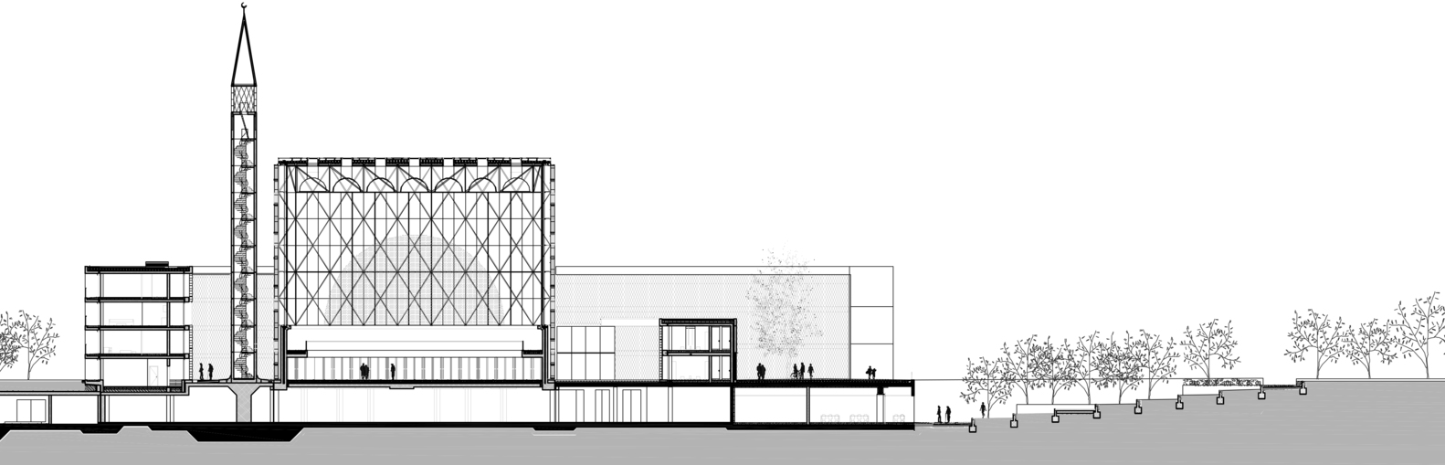 BIM建筑|纯净与圣洁：卢布尔雅那伊斯兰宗教与文化中心 / Bevk Perović arhitekti