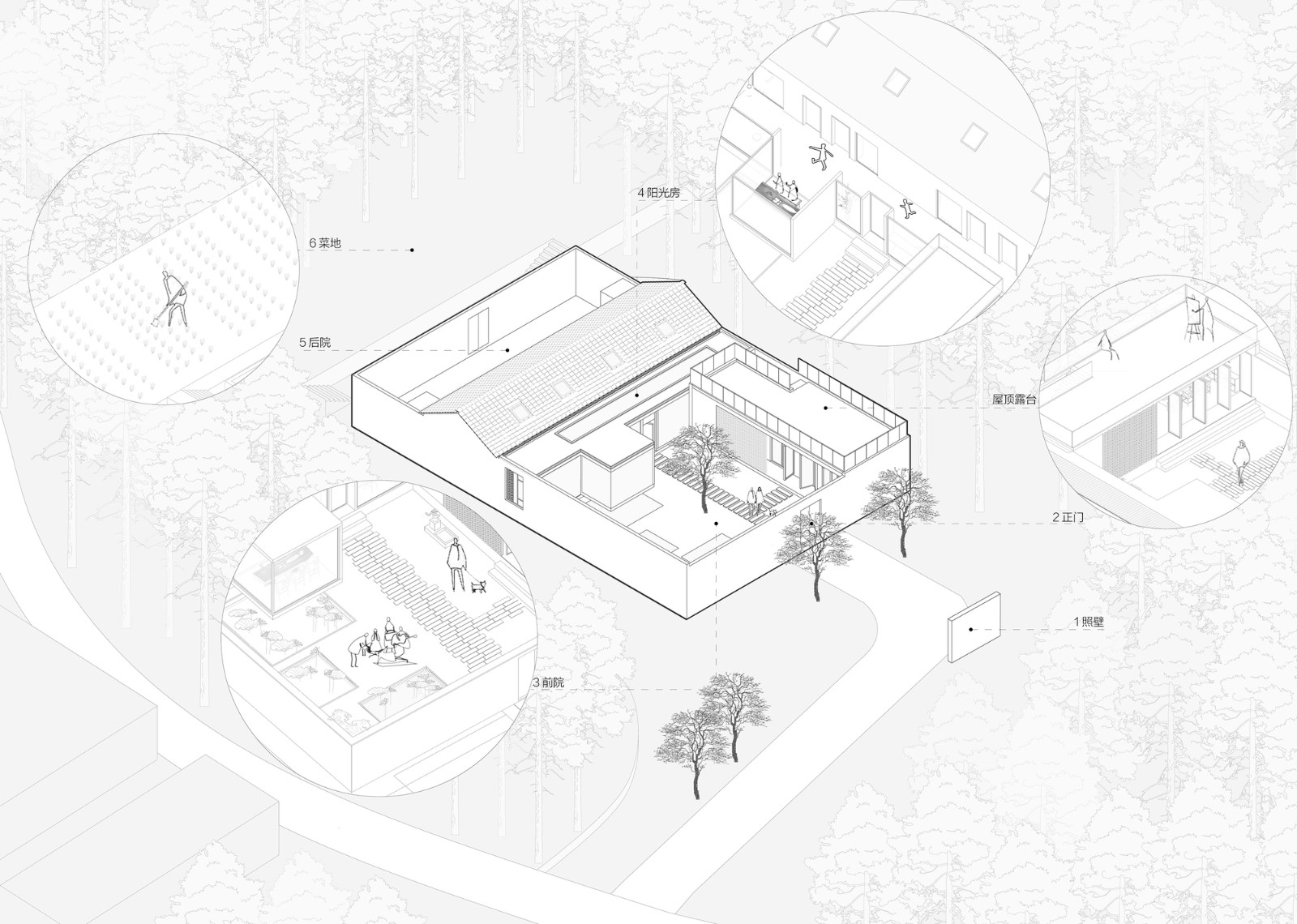 BIM建筑|丘山居 / 原榀建筑