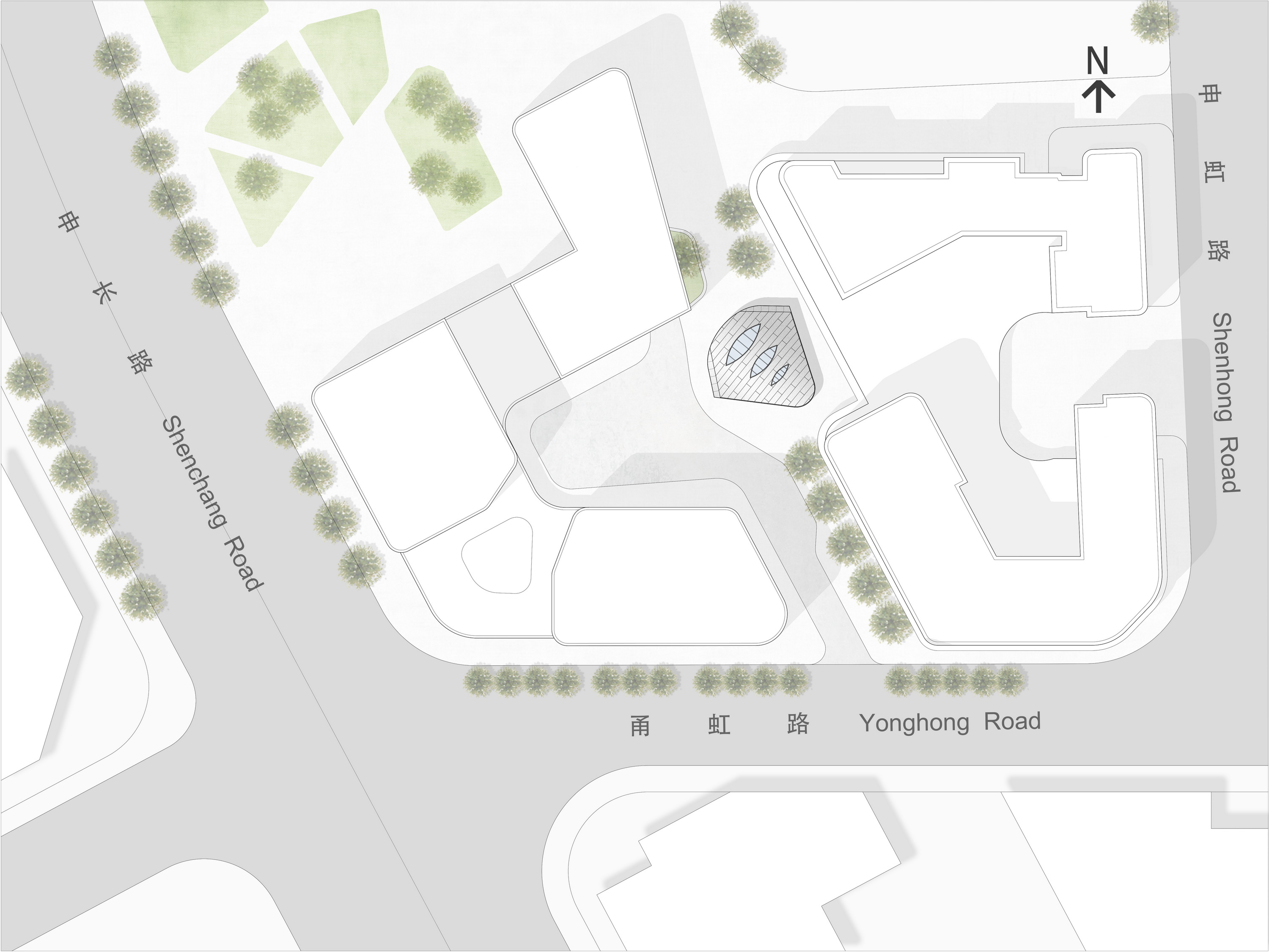 BIM建筑|上海虹桥首个当代艺术馆：一只“机翼”，跳脱于方盒子城市肌理 / 三益设计