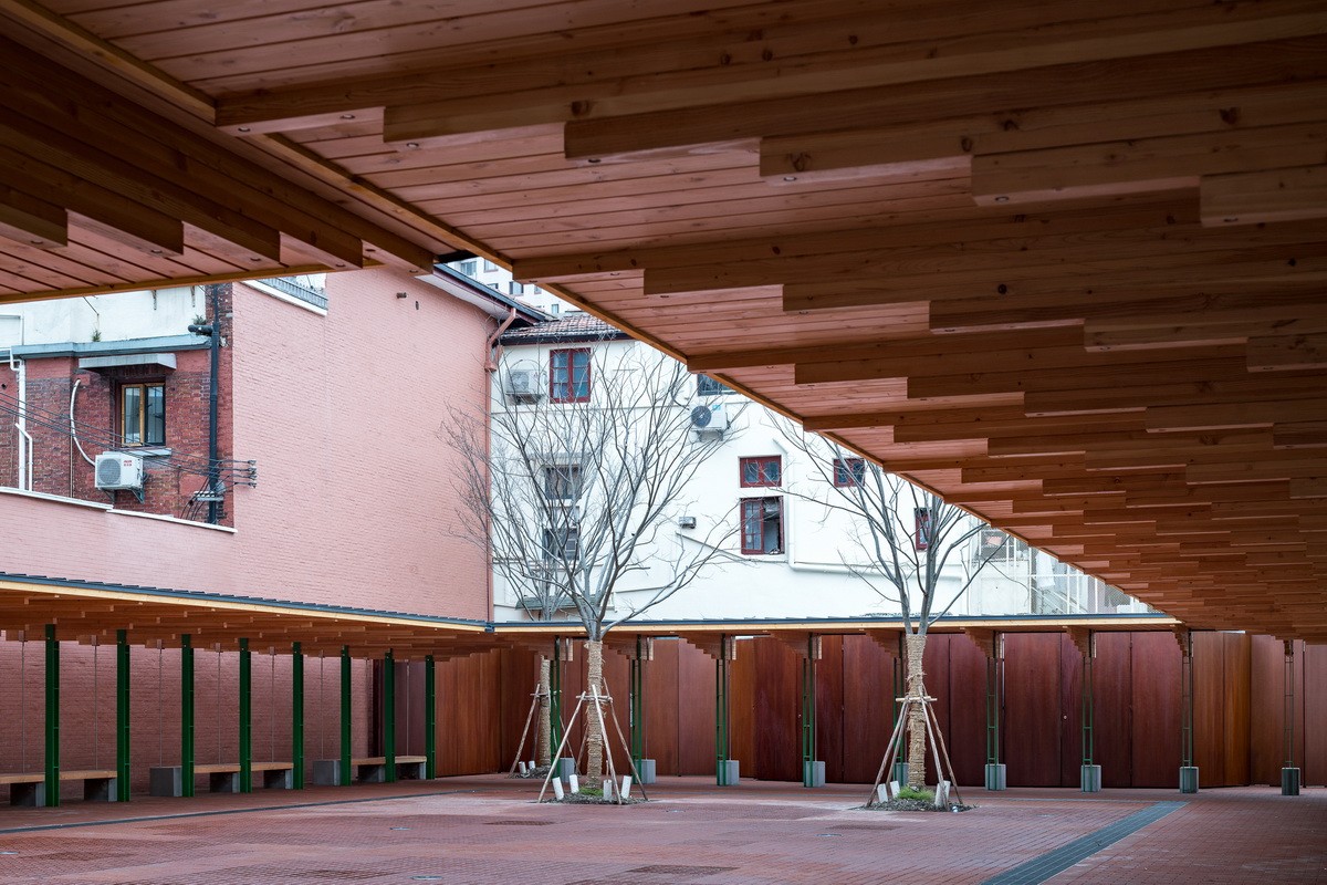 BIM建筑|上海永嘉路口袋广场 / 上海阿科米星建筑设计事务所