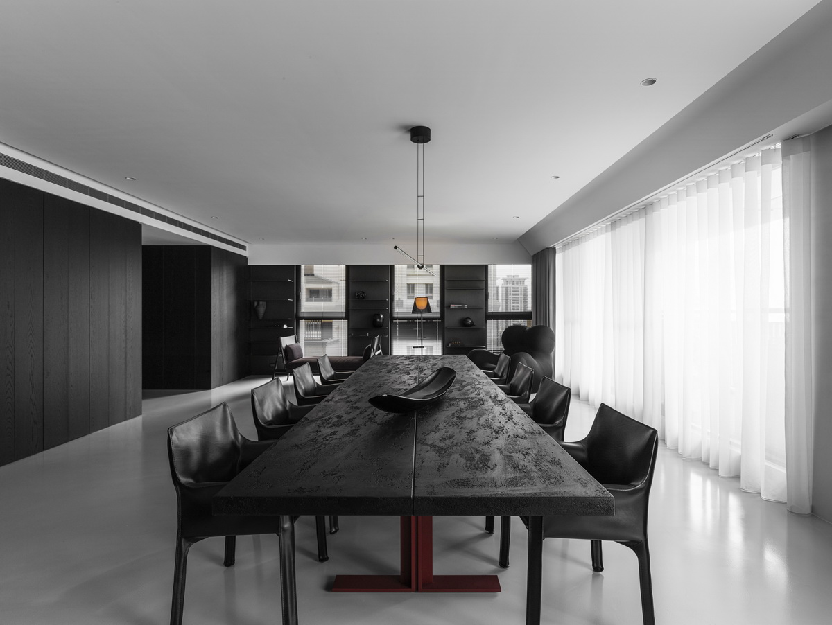 BIM建筑|墨片，纯粹轮廓的安静世界 / 水相设计