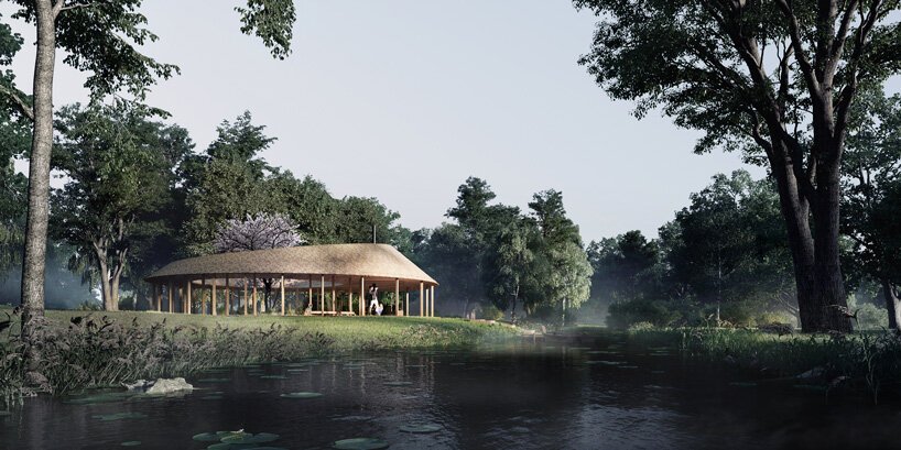 BIM建筑|Sanderumgaard花园凉亭，北欧古老与日式禅意风格的混合 / Squareone