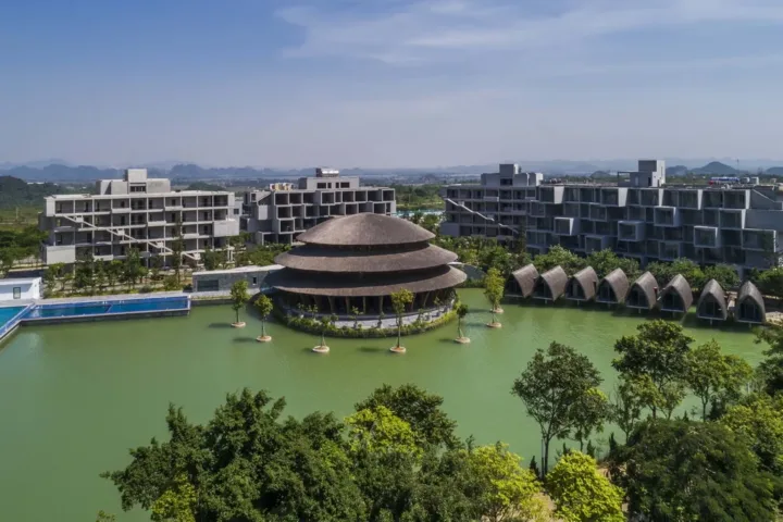 BIM建筑|维达纳受蕴餐厅，模块化竹制架构 / 武重义建筑事务所