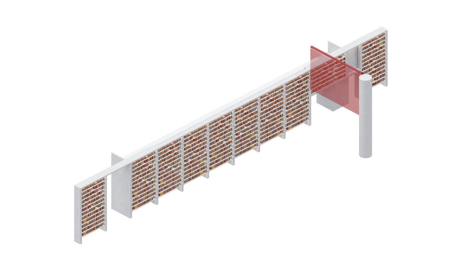 BIM建筑|朝彻书屋——一个抽象的港口城市 / Wutopia Lab