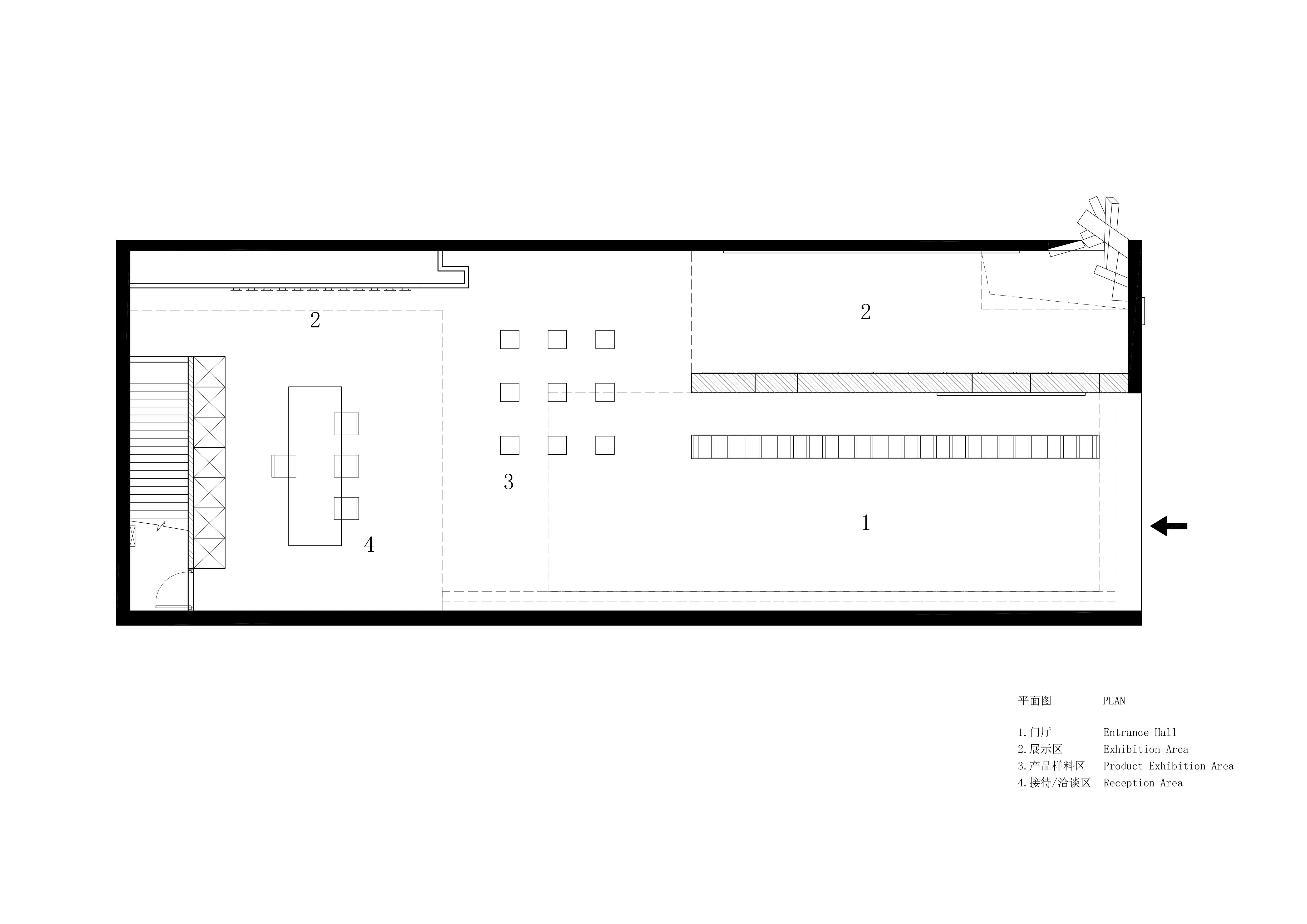 BIM建筑|ANBONG HOME 艺术涂料展厅 / 艾克建筑设计
