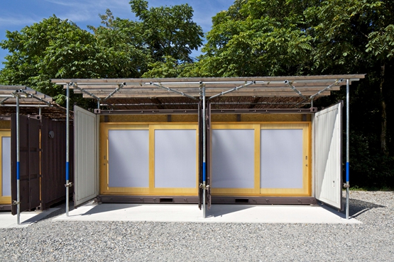 BIM建筑|APL为日本的露天剧场设计树木掩映的门厅