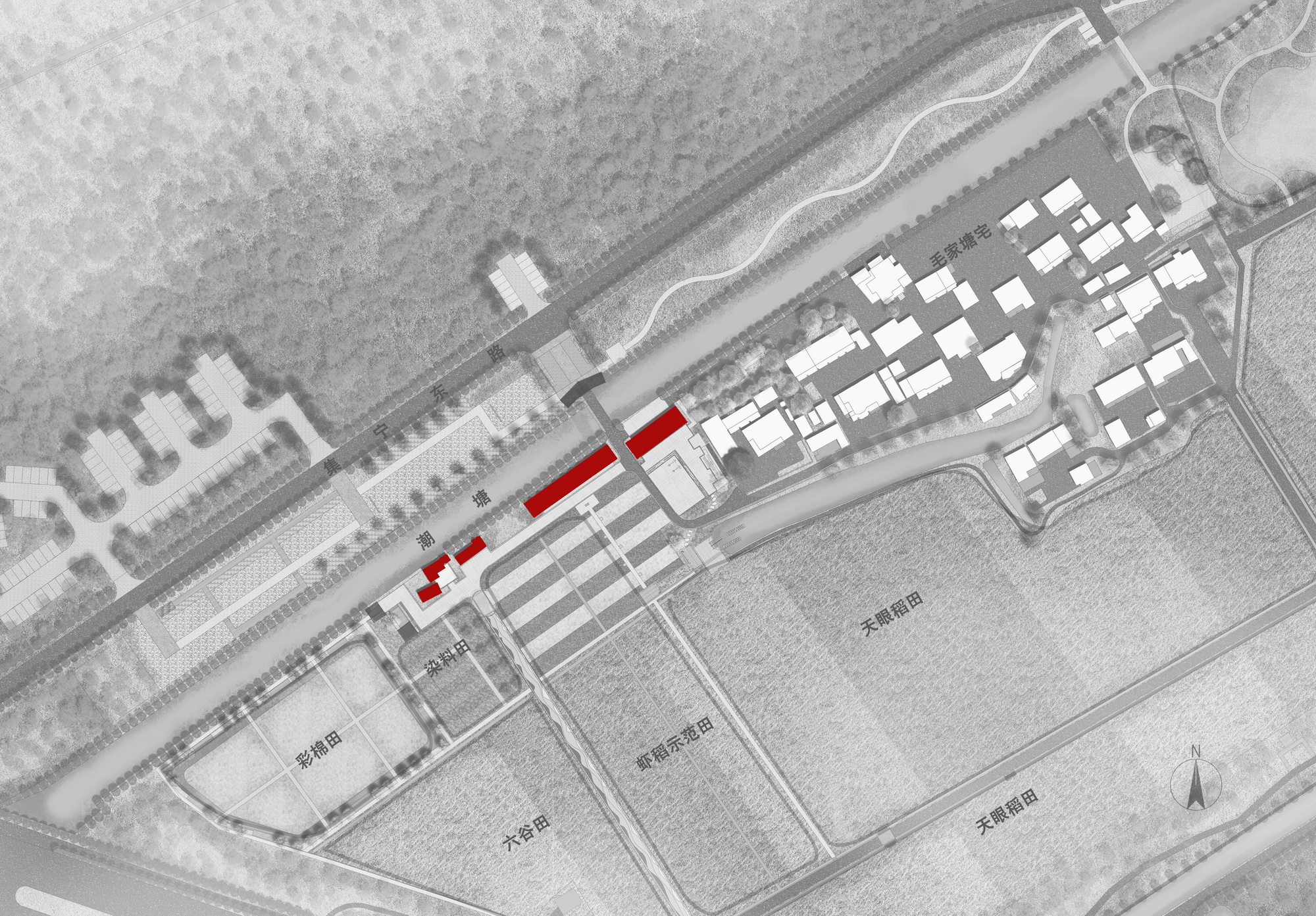 BIM建筑|粮田里的农具仓库改造——花红耕织馆 / 创霖-泽柏