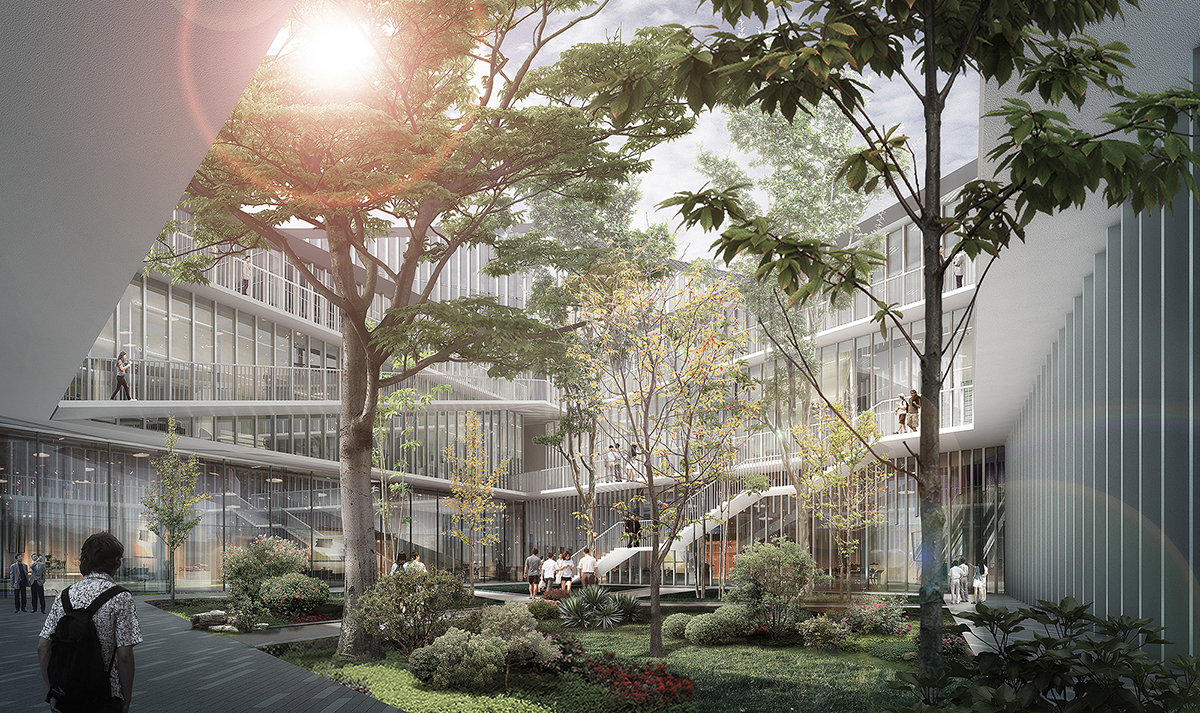 BIM建筑|衢州智慧新城综合体项目方案“连绵山水” / 零壹城市建筑事务所