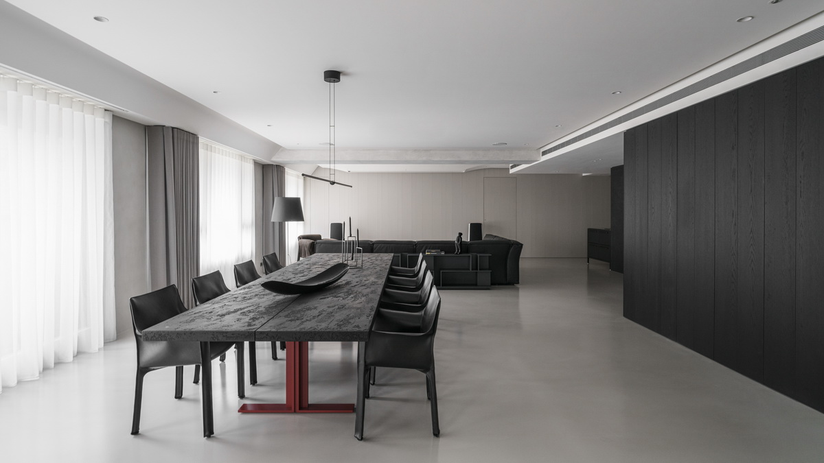 BIM建筑|墨片，纯粹轮廓的安静世界 / 水相设计