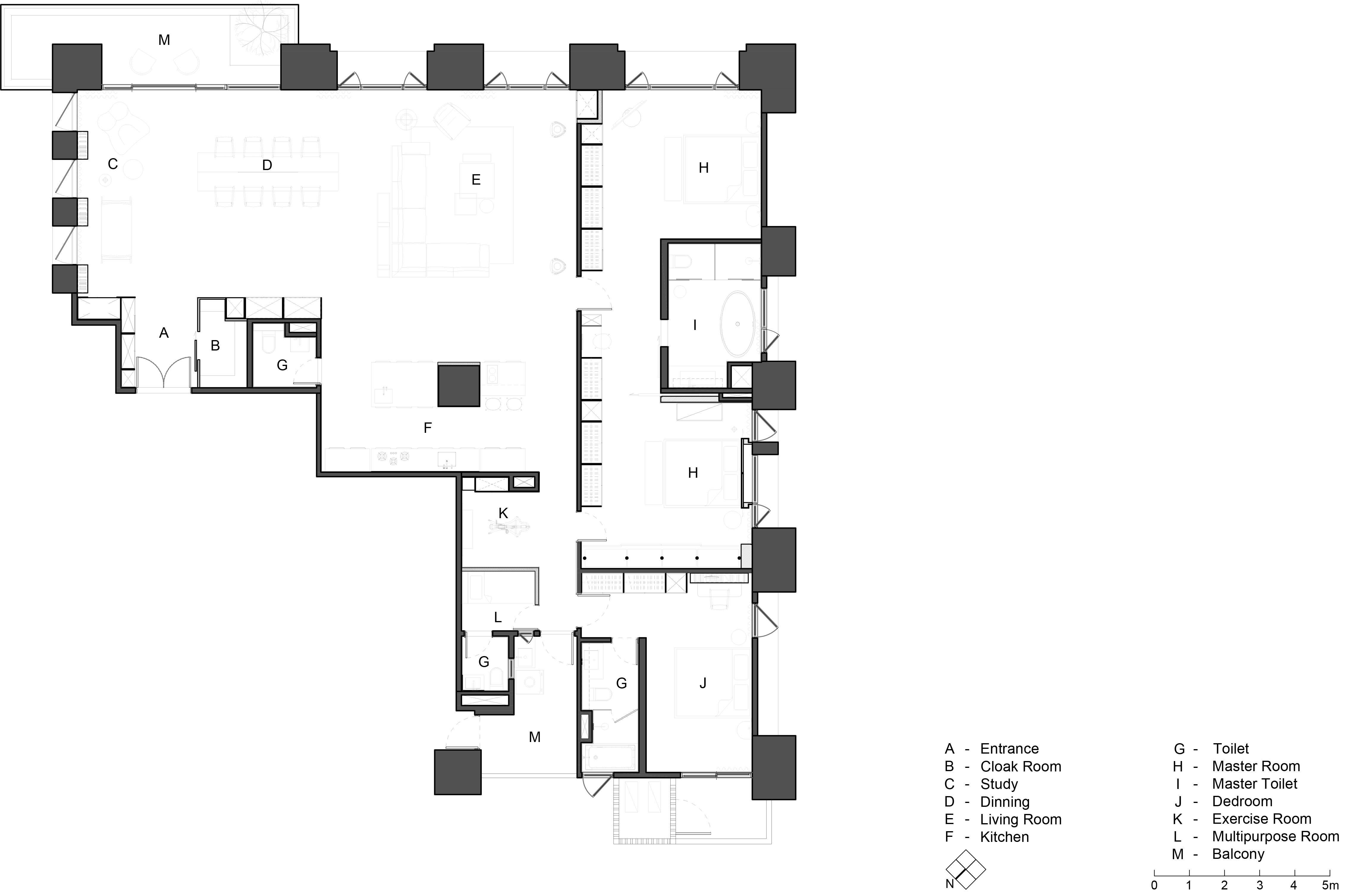 BIM建筑|墨片，纯粹轮廓的安静世界 / 水相设计