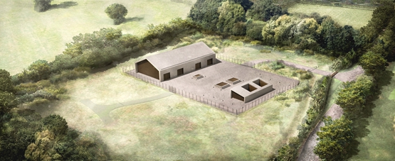 BIM建筑|格里姆肖公布伪装成谷仓的高铁通风井设计