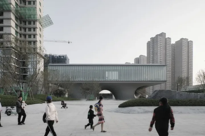 BIM建筑|漂浮之门——西安沣东新城莱安社区中心 / EID Architecture