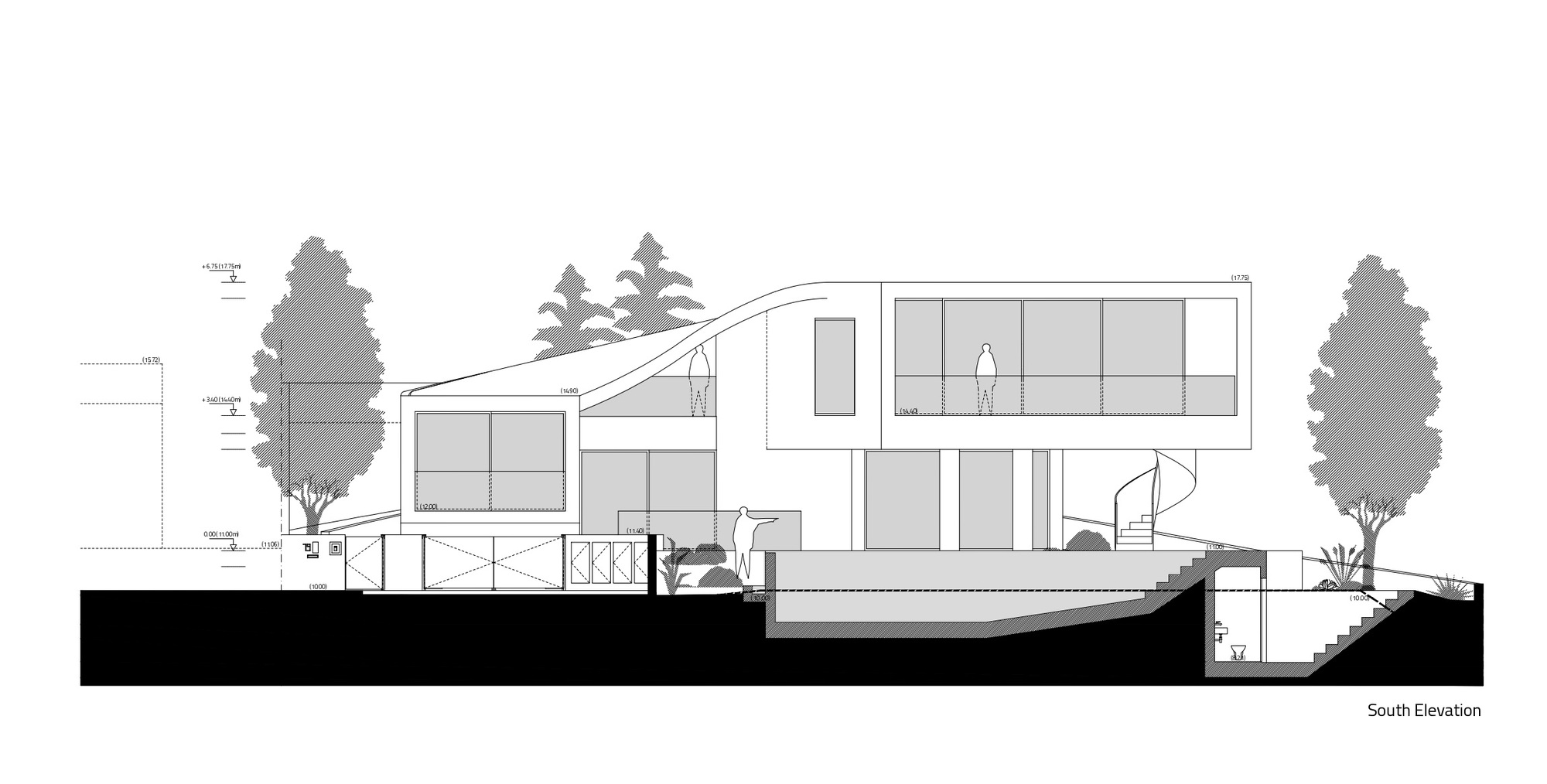 BIM建筑|葡萄牙 Dorfler 住宅，大胆而优雅的曲线 / Vitor Vilhena Arquitectura