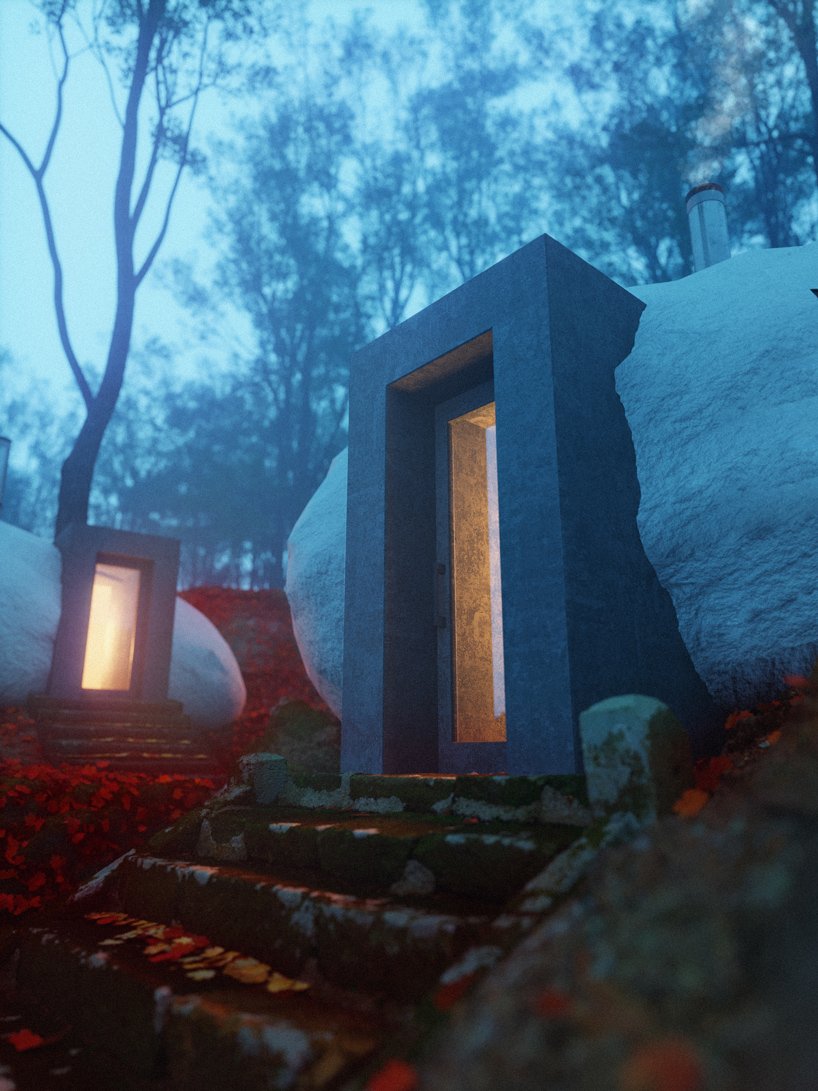 BIM建筑|奇异构想——“支石墓”小屋 / Davit and Mary Jilavyan