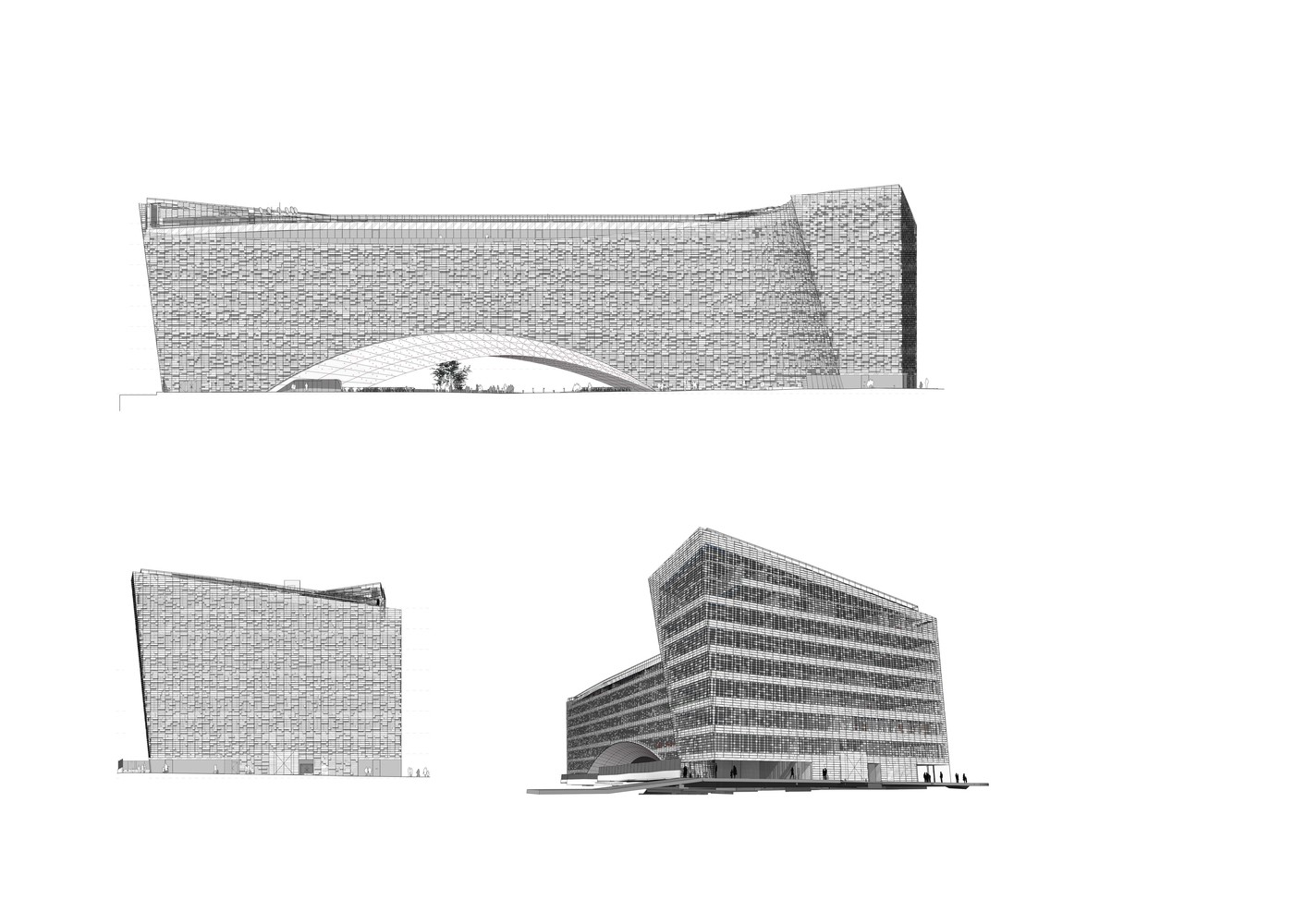 BIM建筑|挪威事务所Snøhetta将雪一般的建筑搬到了巴黎 | 世界报巴黎总部