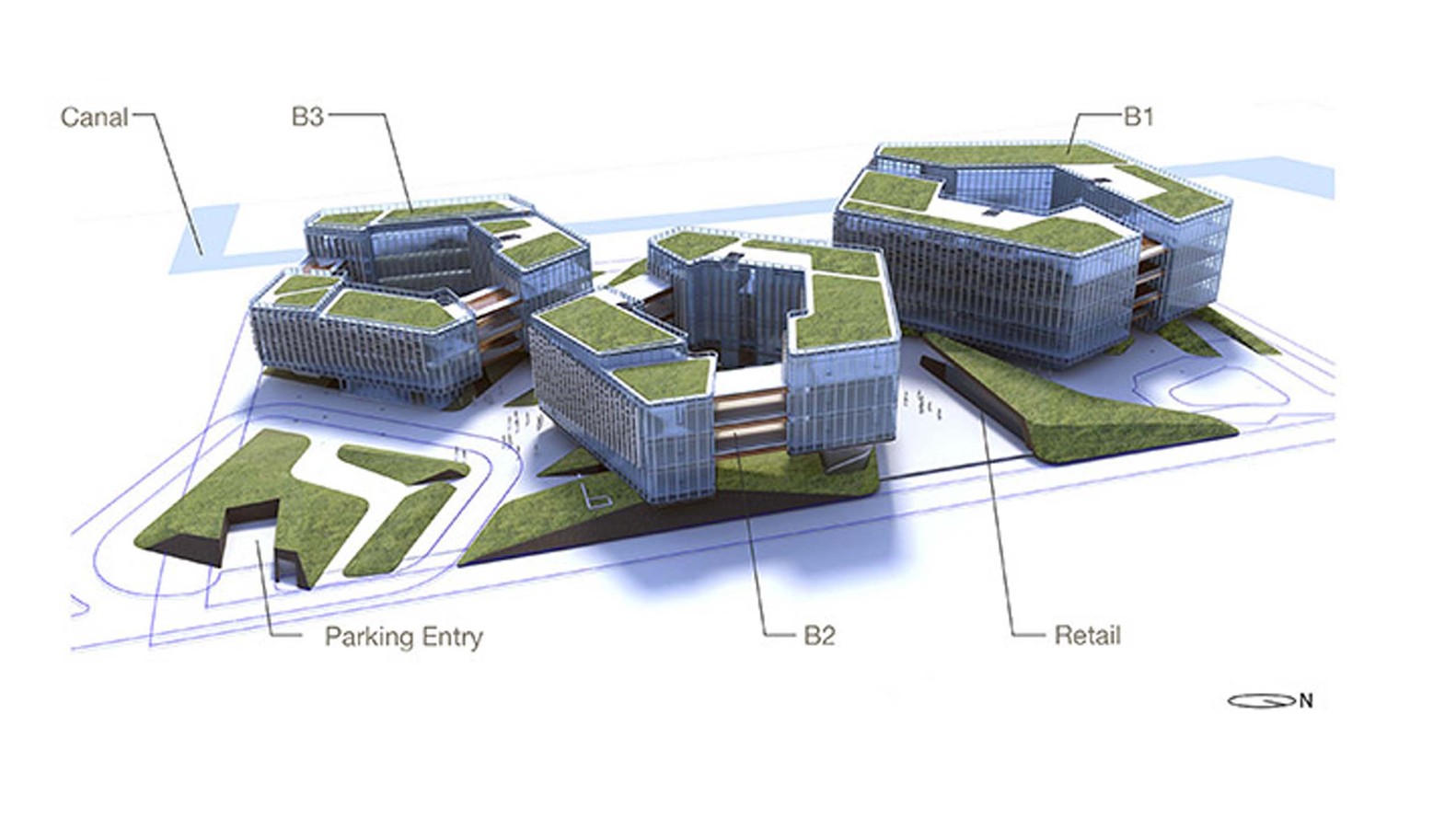 BIM建筑|南京生态科技岛新纬壹科技园区 / NBBJ
