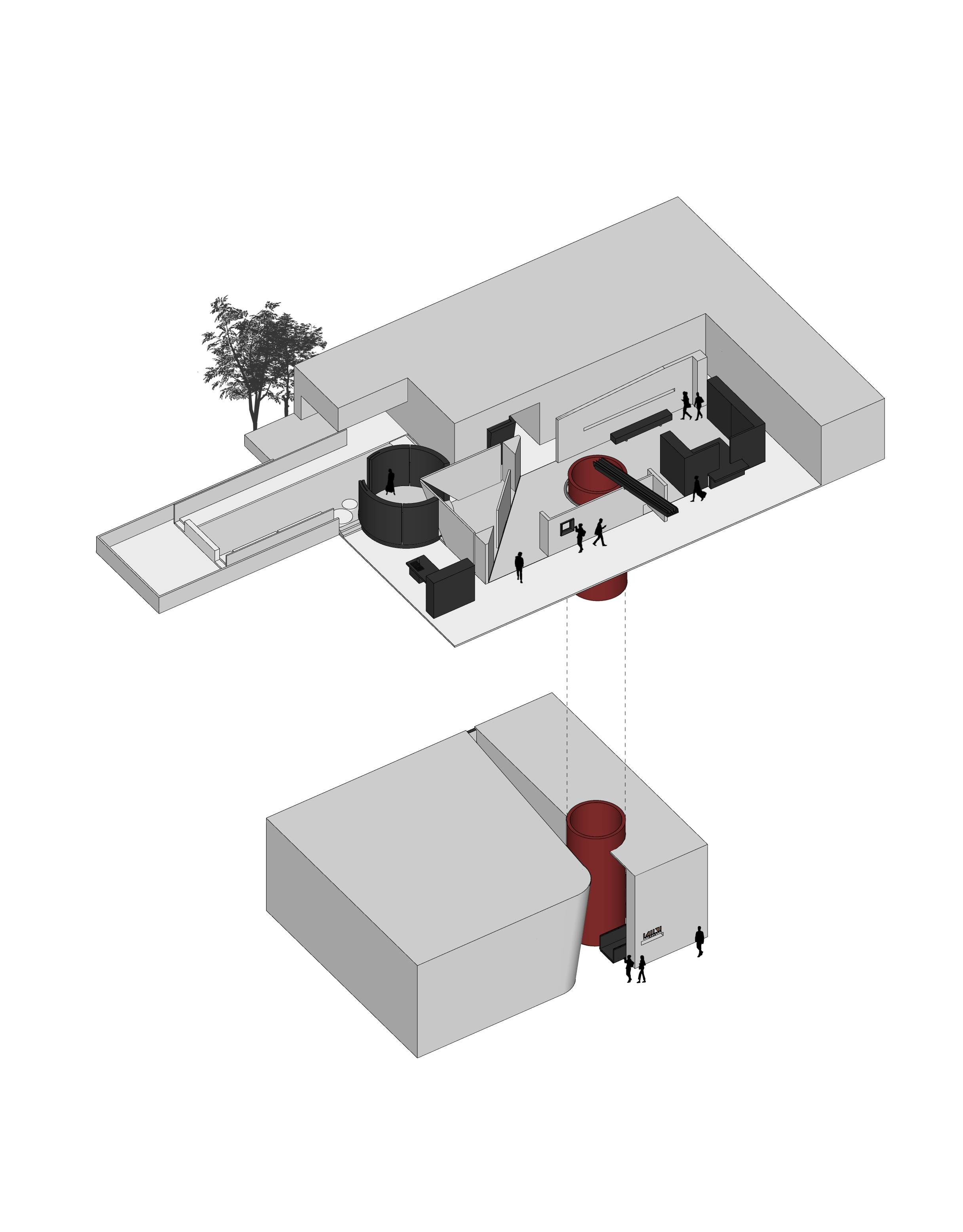 BIM建筑|麦蒙服饰办公前厅，自然奇趣 / 正方良行设计