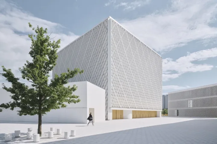 BIM建筑|纯净与圣洁：卢布尔雅那伊斯兰宗教与文化中心 / Bevk Perović arhitekti