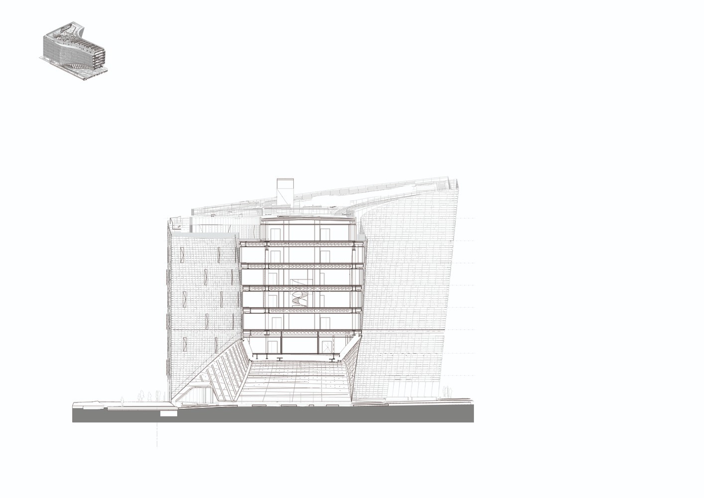 BIM建筑|挪威事务所Snøhetta将雪一般的建筑搬到了巴黎 | 世界报巴黎总部