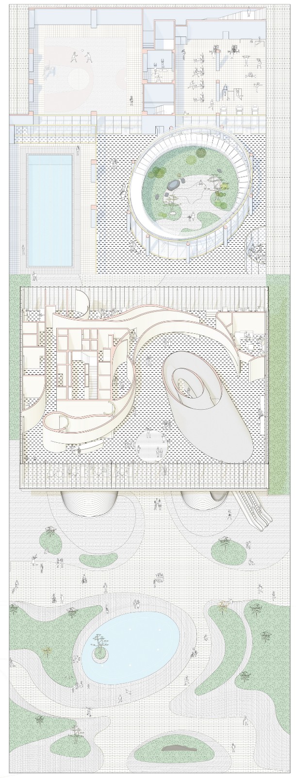 BIM建筑|漂浮之门——西安沣东新城莱安社区中心 / EID Architecture