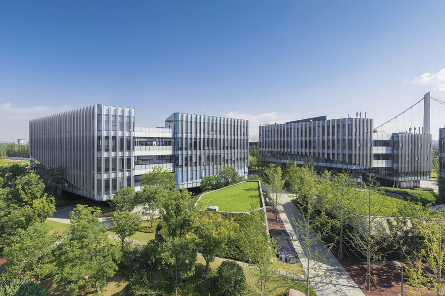 BIM建筑|南京生态科技岛新纬壹科技园区 / NBBJ