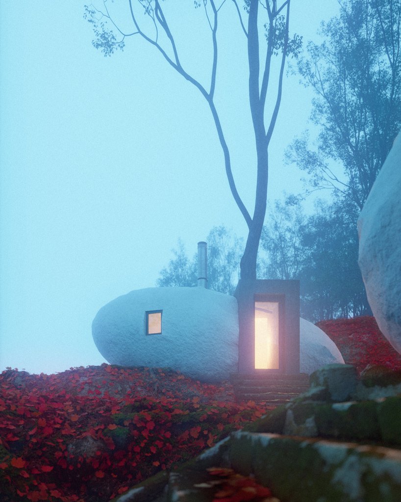 BIM建筑|奇异构想——“支石墓”小屋 / Davit and Mary Jilavyan