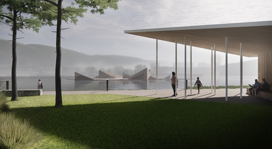 BIM建筑|怀特建筑工作室在卑尔根设计海星形状的水池