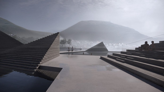 BIM建筑|怀特建筑工作室在卑尔根设计海星形状的水池