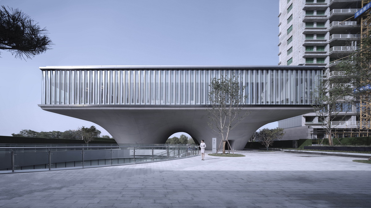 BIM建筑|漂浮之门——西安沣东新城莱安社区中心 / EID Architecture