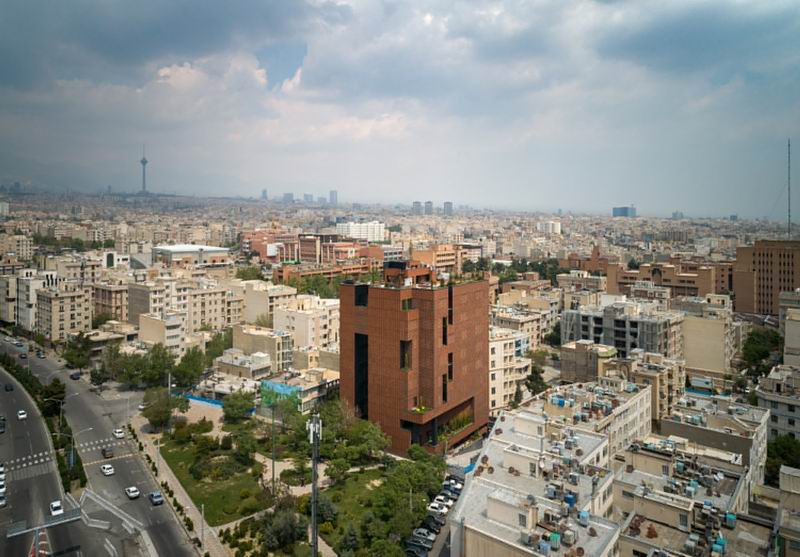 BIM建筑|砖石结构像素化装饰 | 谢里夫理工大学办公楼