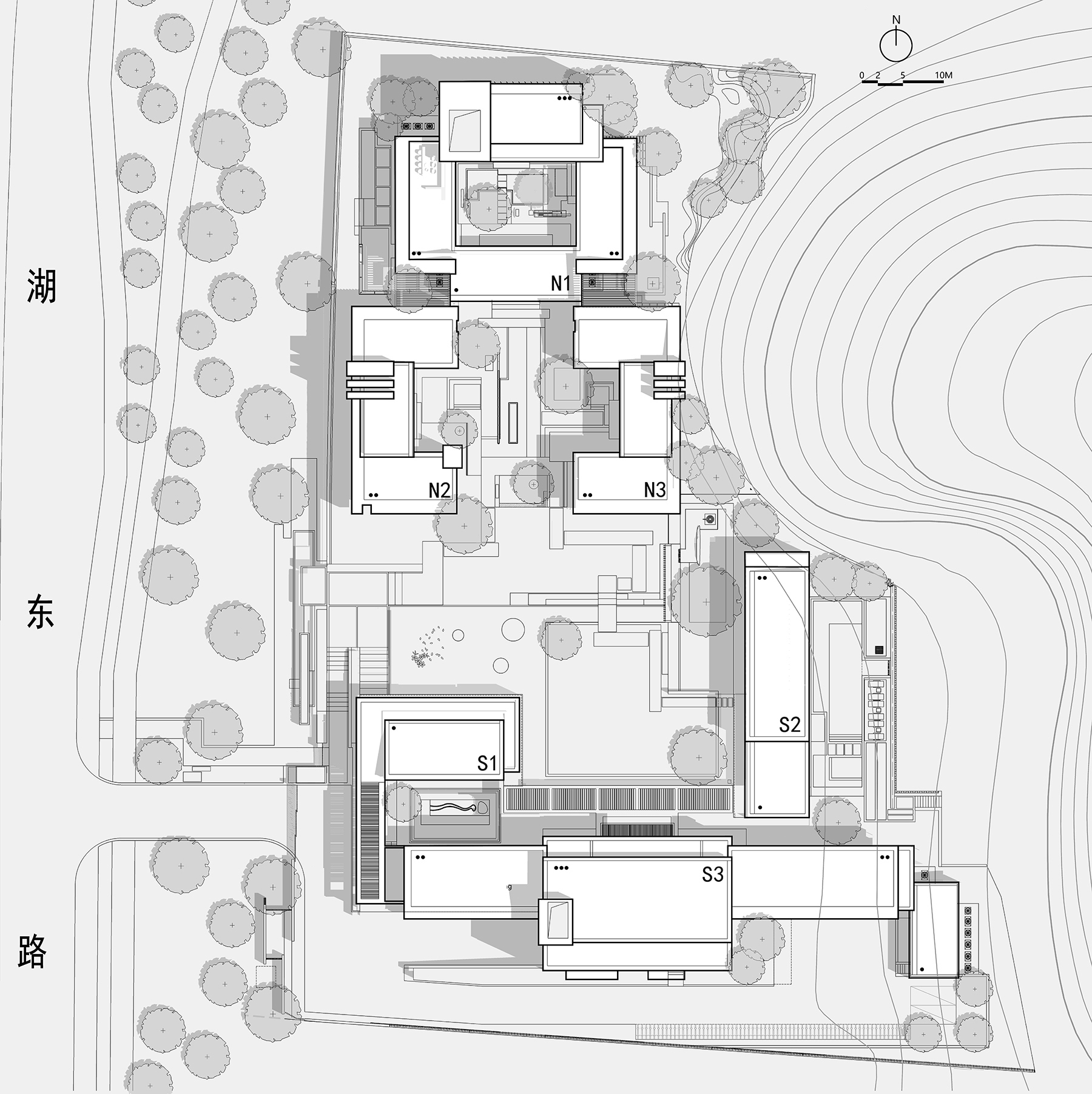 BIM建筑|钱湖02-3C地块项目 / 洪伟工作室