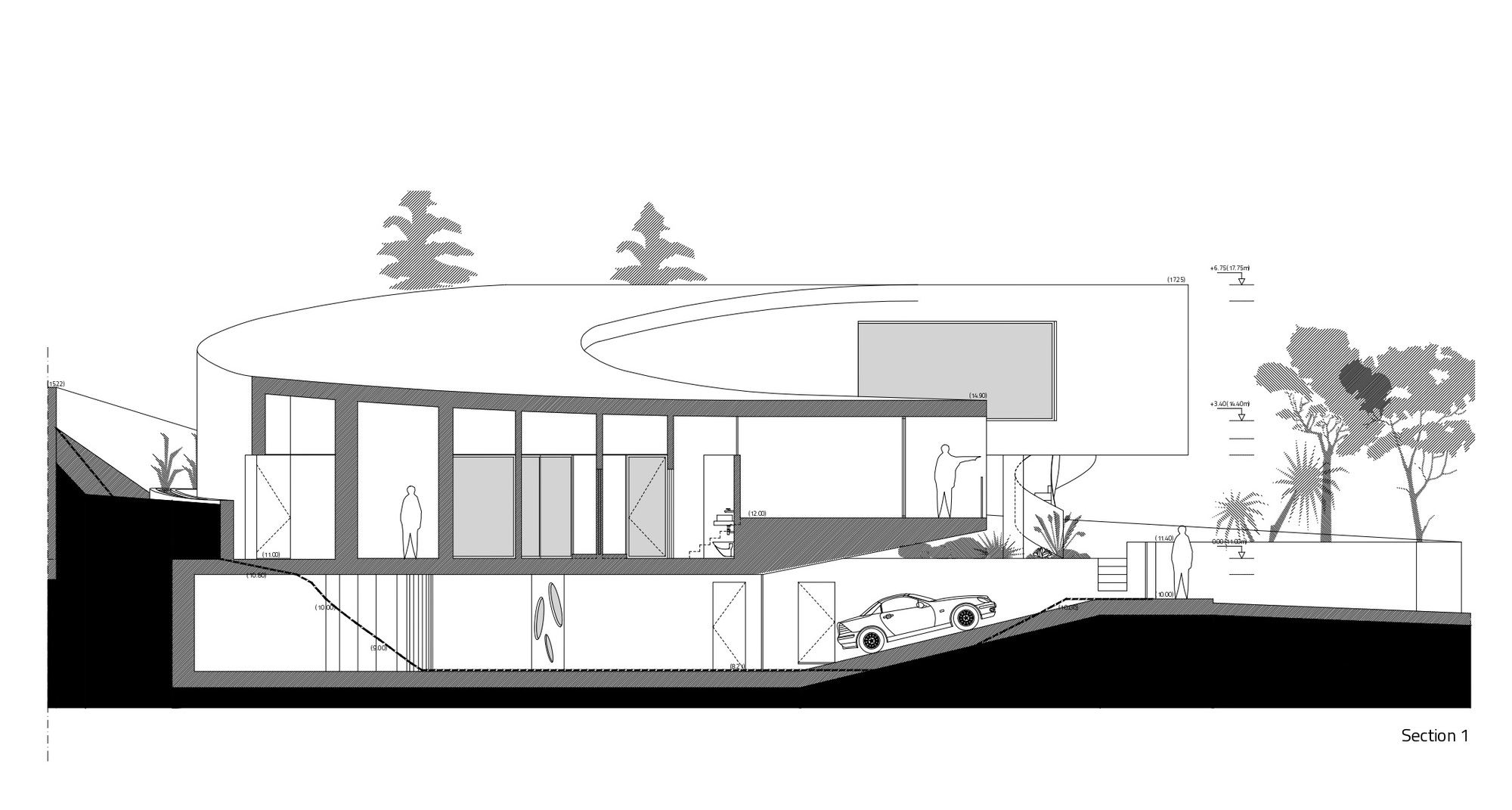 BIM建筑|葡萄牙 Dorfler 住宅，大胆而优雅的曲线 / Vitor Vilhena Arquitectura