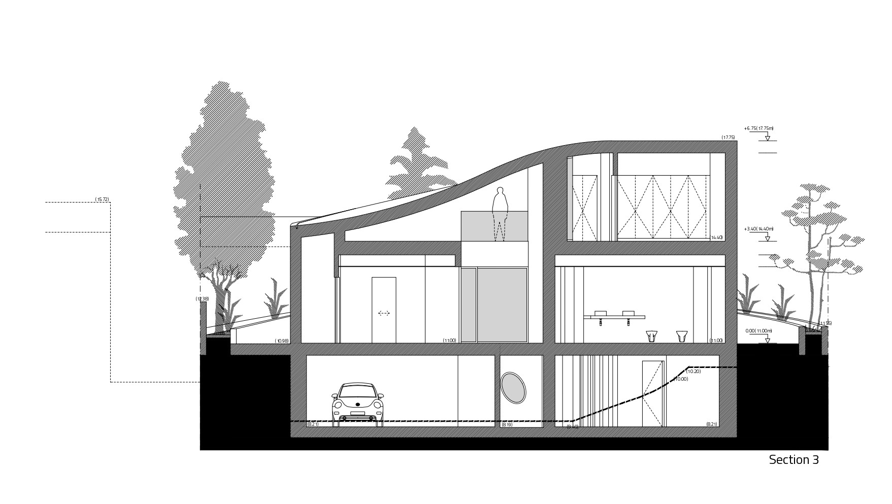 BIM建筑|葡萄牙 Dorfler 住宅，大胆而优雅的曲线 / Vitor Vilhena Arquitectura