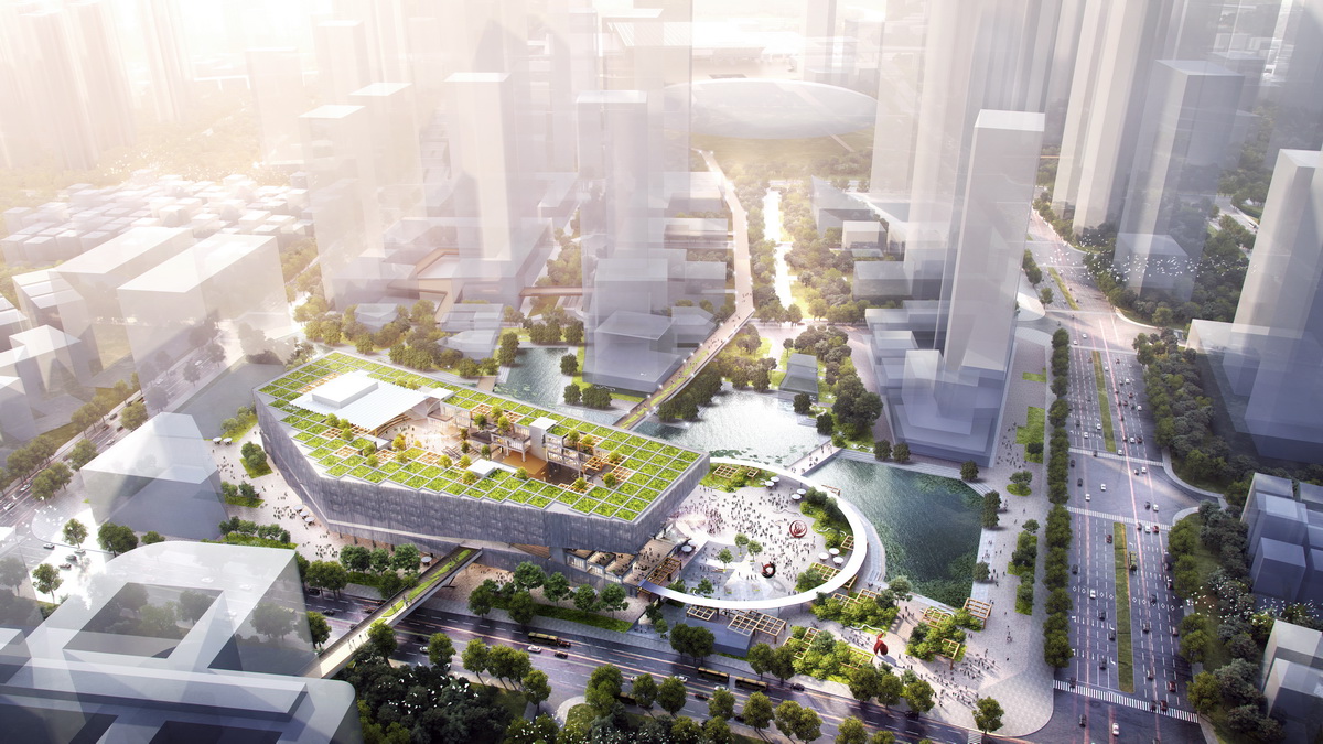 BIM建筑|深圳市文化馆新馆中标方案——文化方舟 / 局内建筑+中建科技