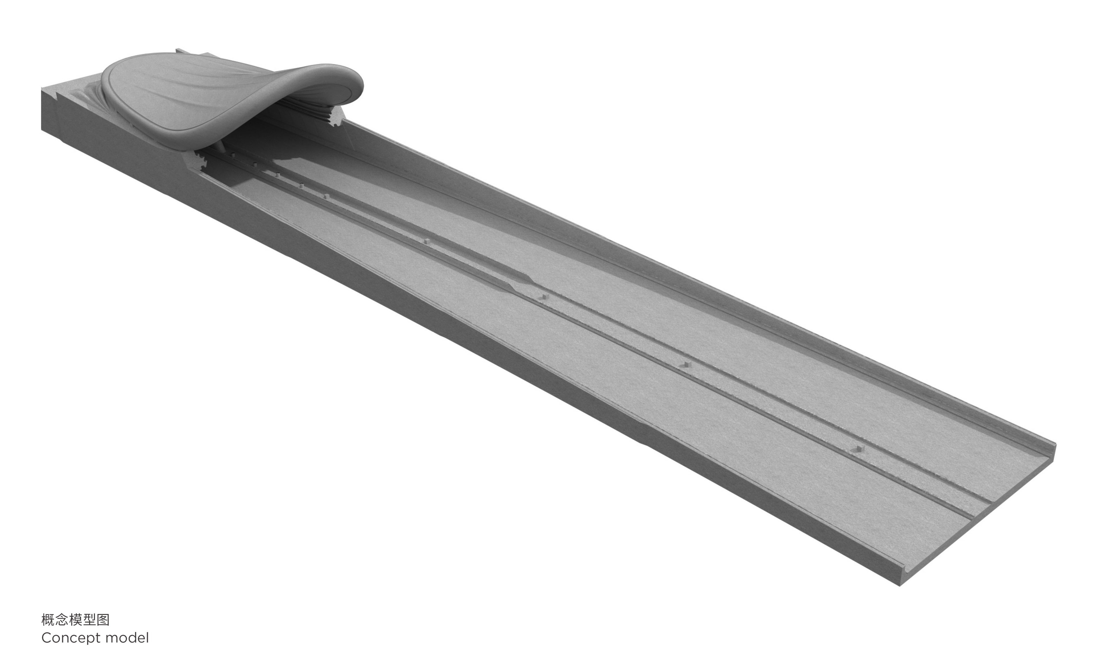 BIM建筑|海口文明东隧道光过渡设计：优雅纯洁的白色贝壳 / 槃达中国