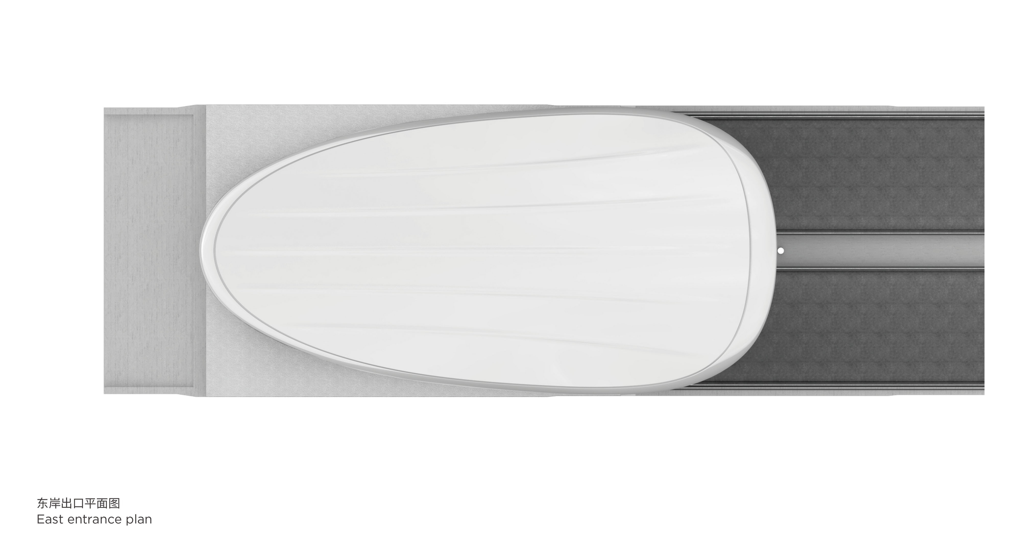 BIM建筑|海口文明东隧道光过渡设计：优雅纯洁的白色贝壳 / 槃达中国