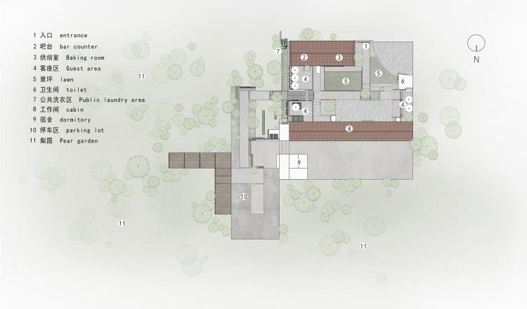 BIM建筑|永智农场&户粒咖啡二期 / 十一空间设计